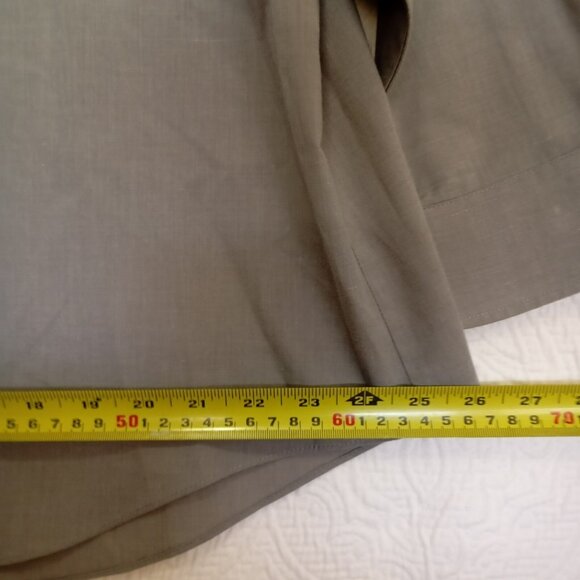 Savile Row Dress Shirt Button-UpSize 18 34/35 Mens Gray Long Sleeve Cotton Blend - Picture 6 of 6